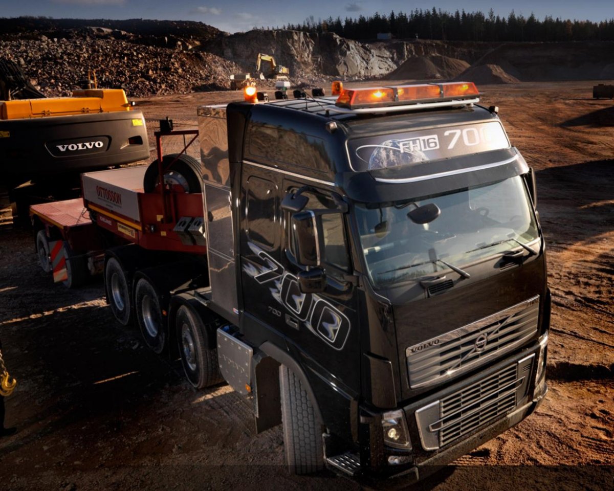 Вольво, красивый Вольво грузовик.