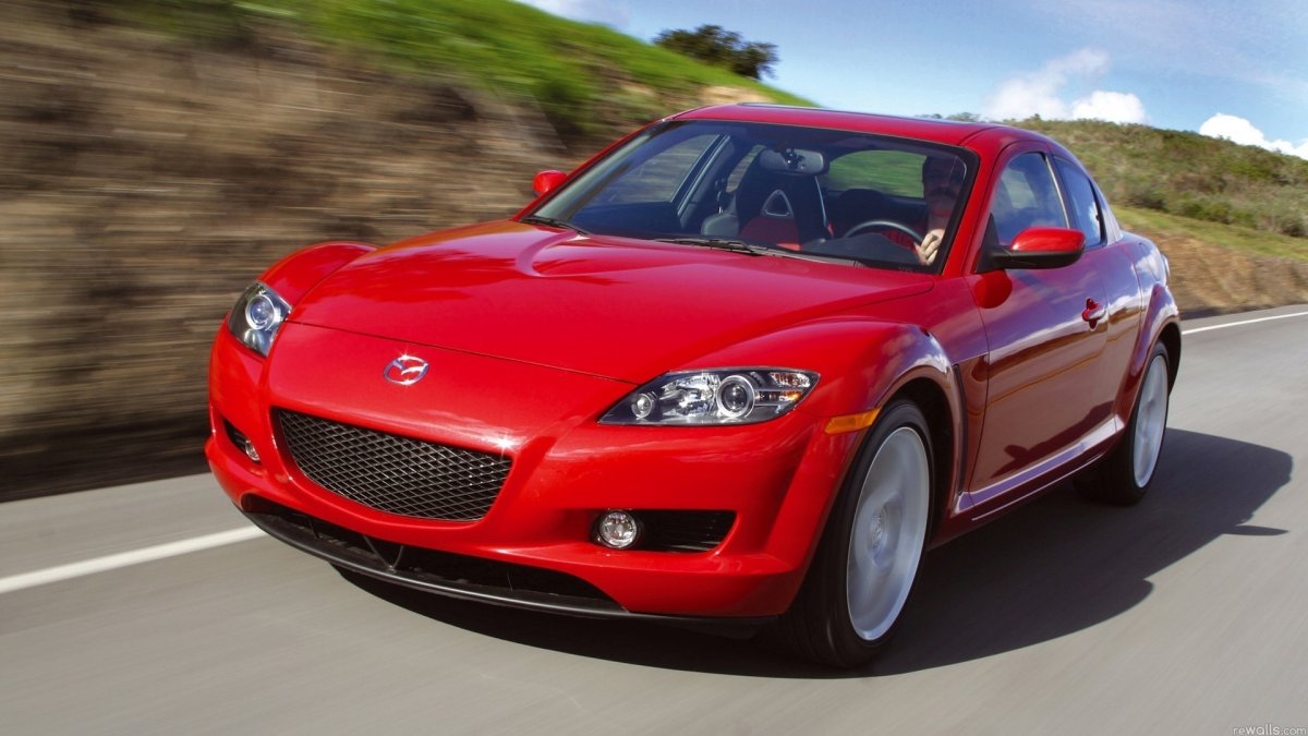 Mazda rx8 красная