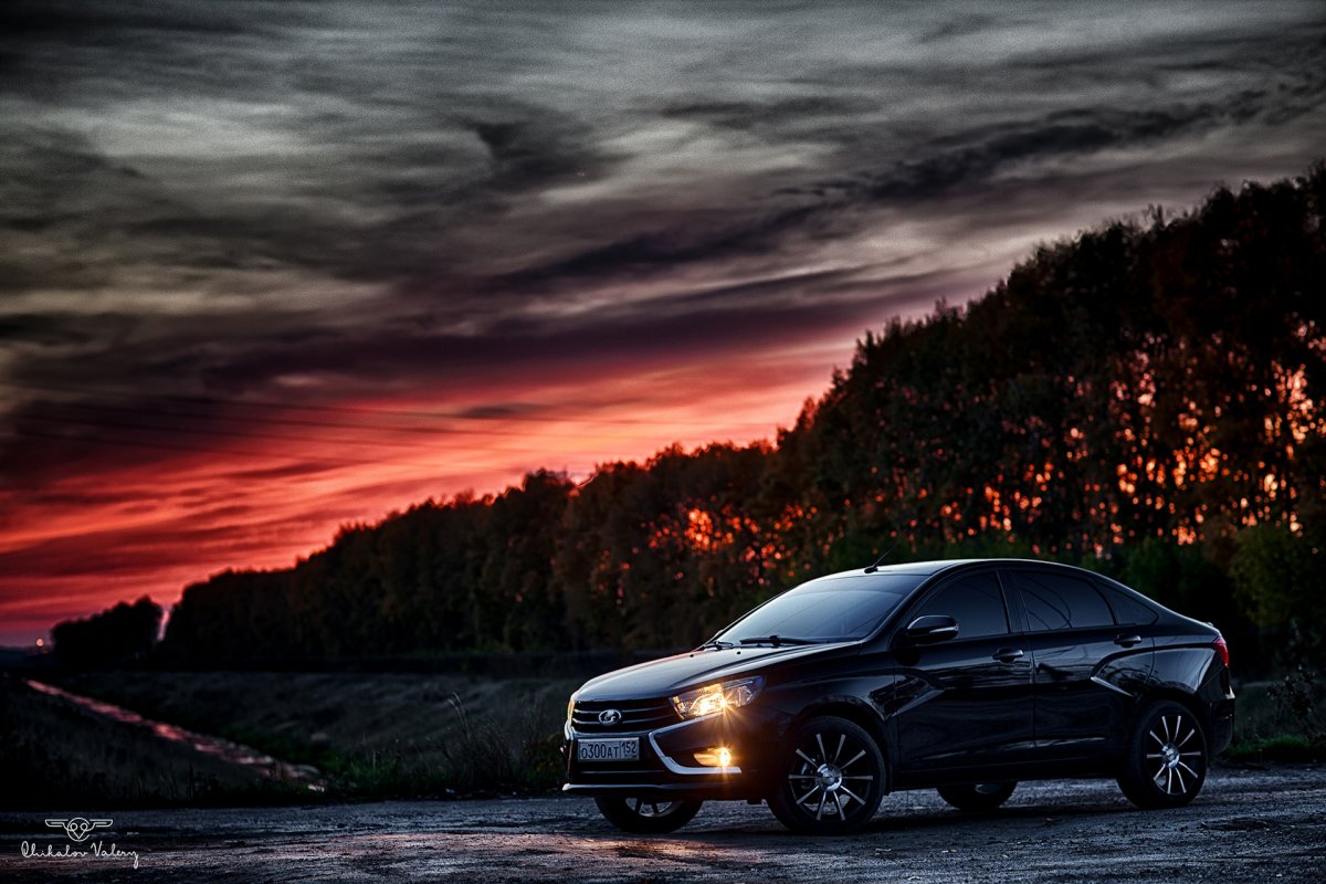 Лада Веста 2016 черная