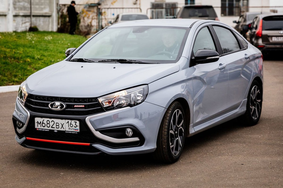 Лада Веста спорт черная