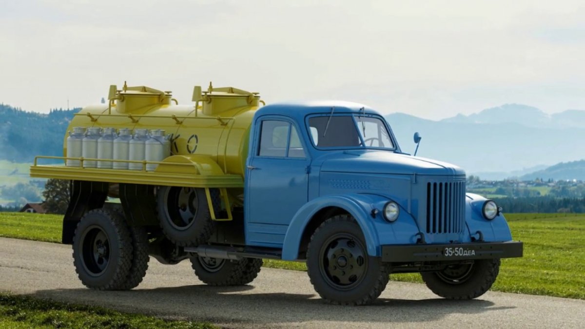 Урал ЗИС 355 молоковоз
