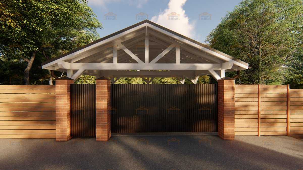 Современные навесы для автомобилей