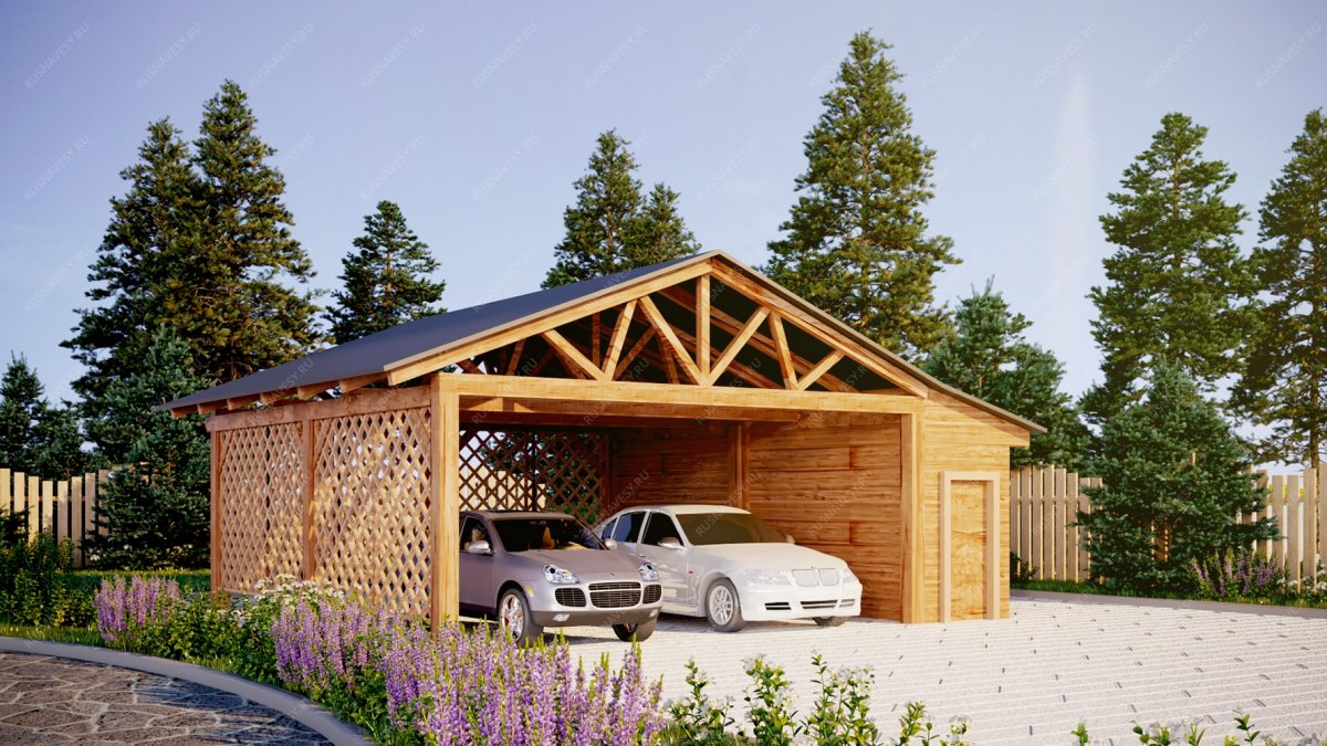 Навес на 1 машину CP-4060 Norgeshus