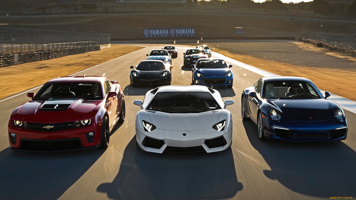 Шевроле Камаро и Ламборгини и Бугатти