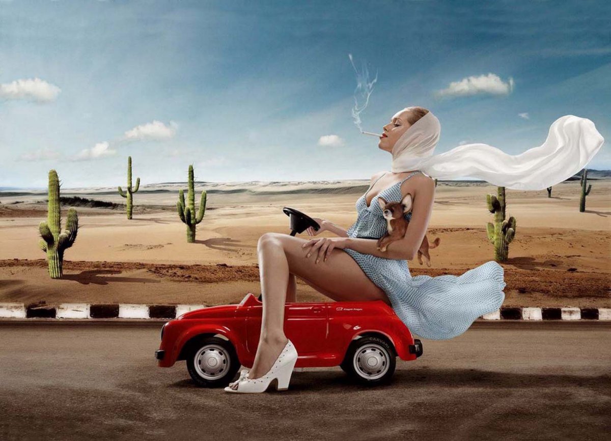 Девушка водитель юмор