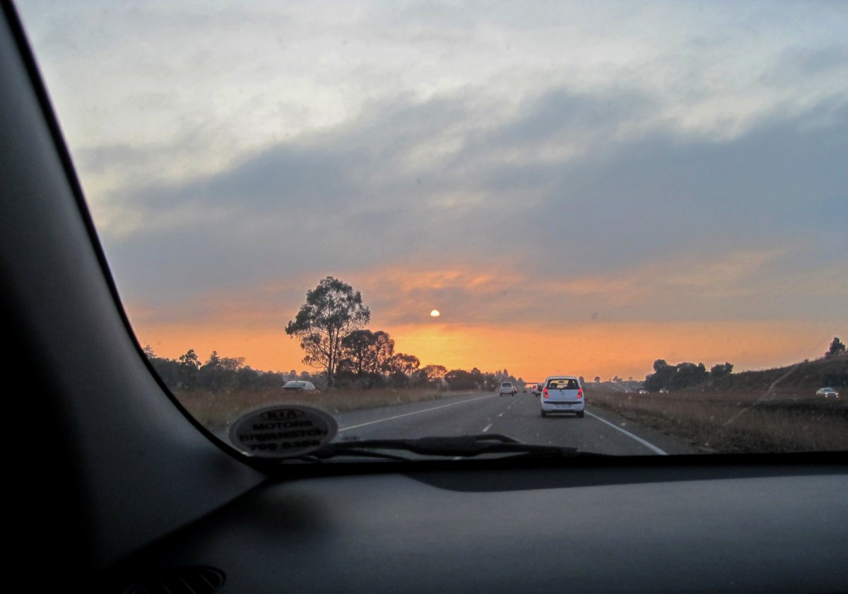 Красивый вид из машины