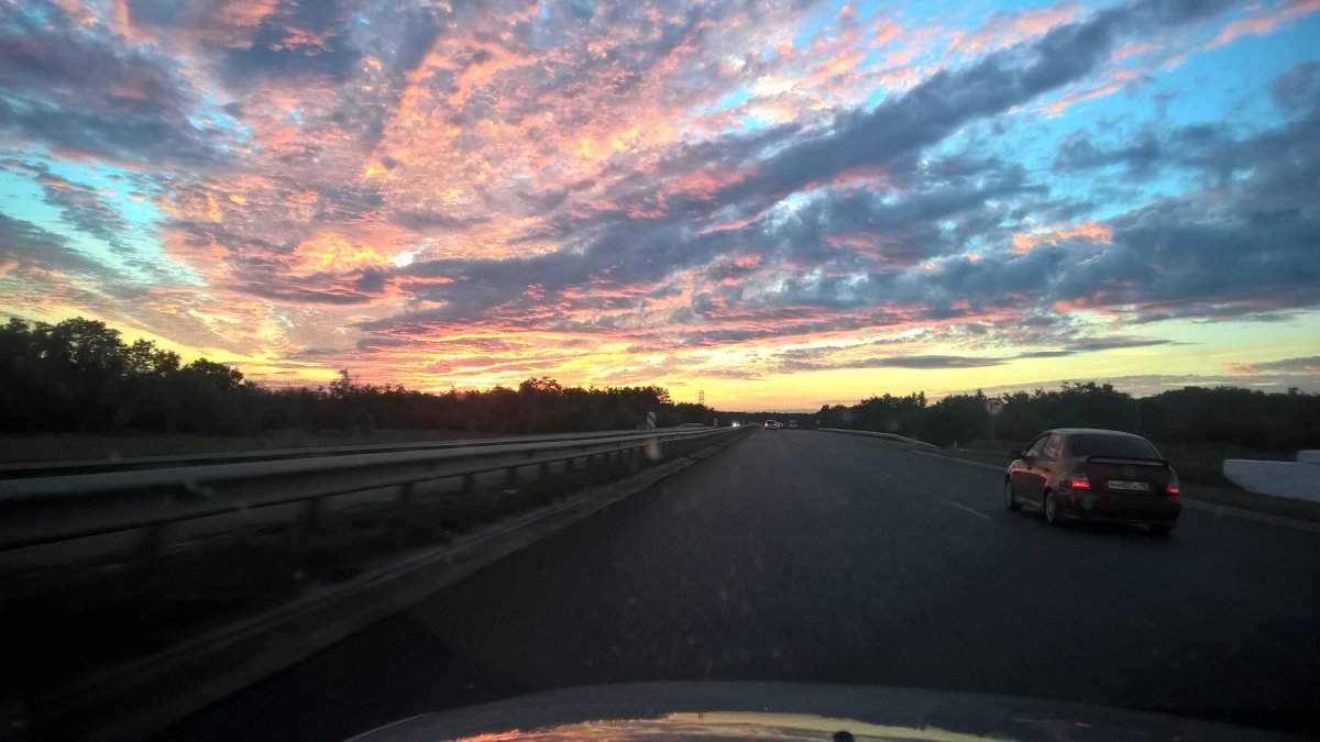 Трасса м4 рассвет