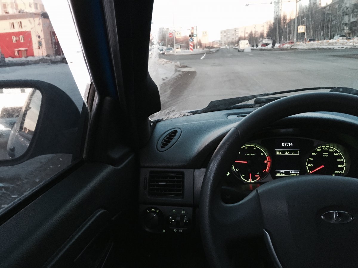 За рулем Приоры