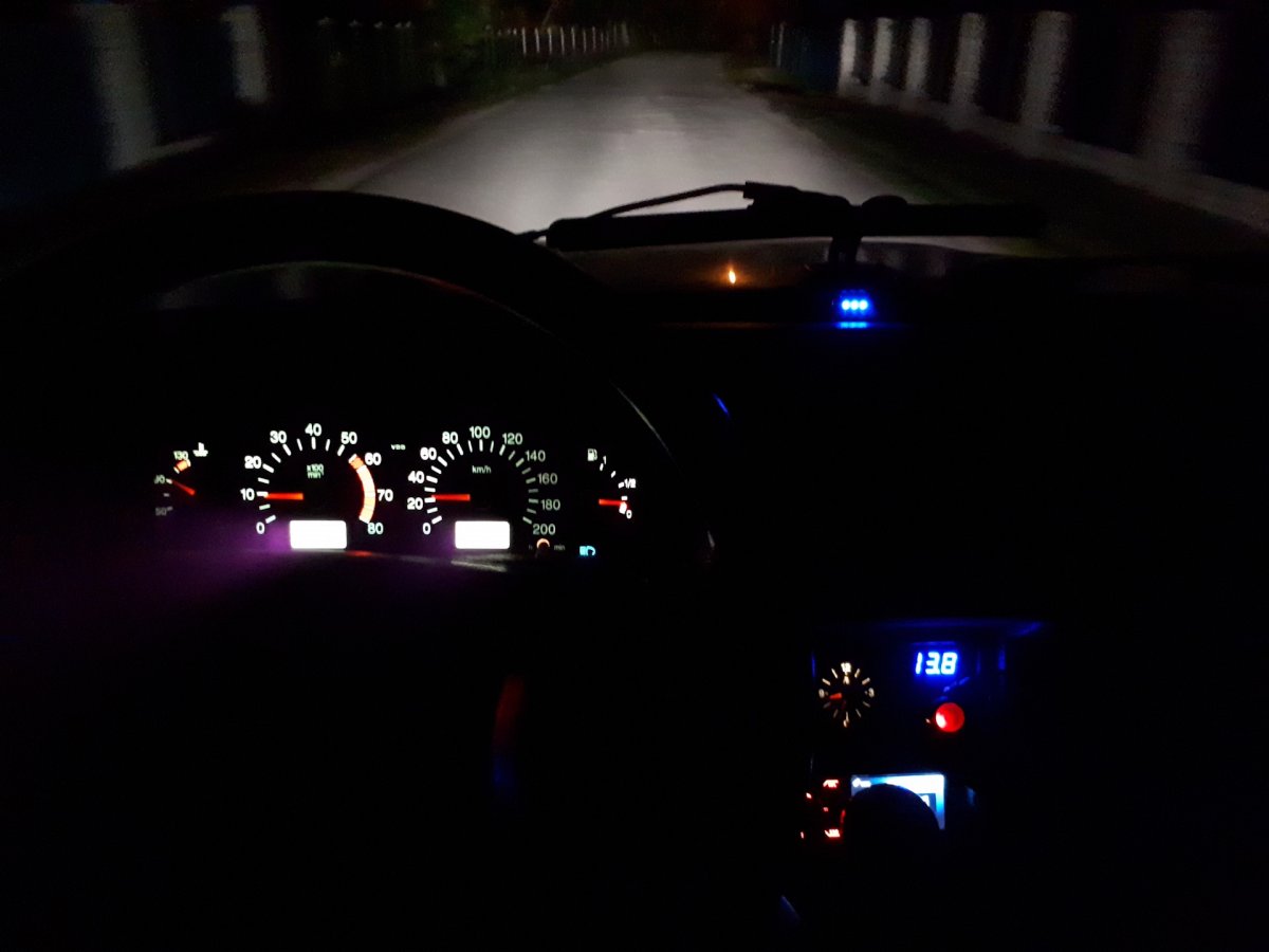 За рулем ВАЗ 2107 ночью