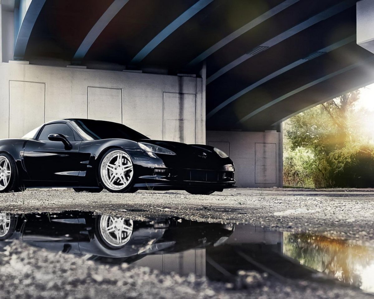 Chevrolet Corvette снизу