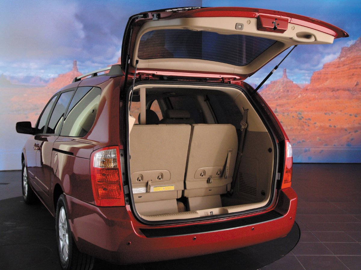 Kia Carnival 2007 багажник