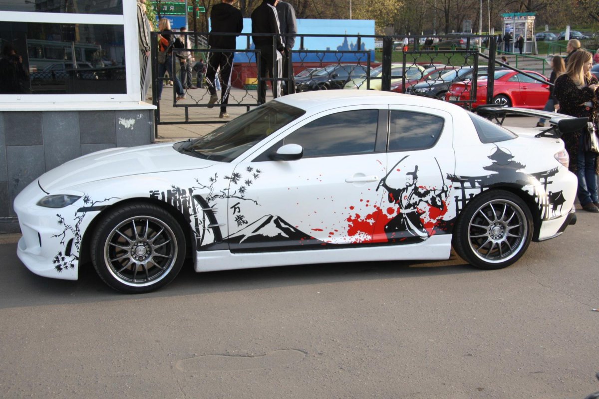 Автовинил в японском стиле