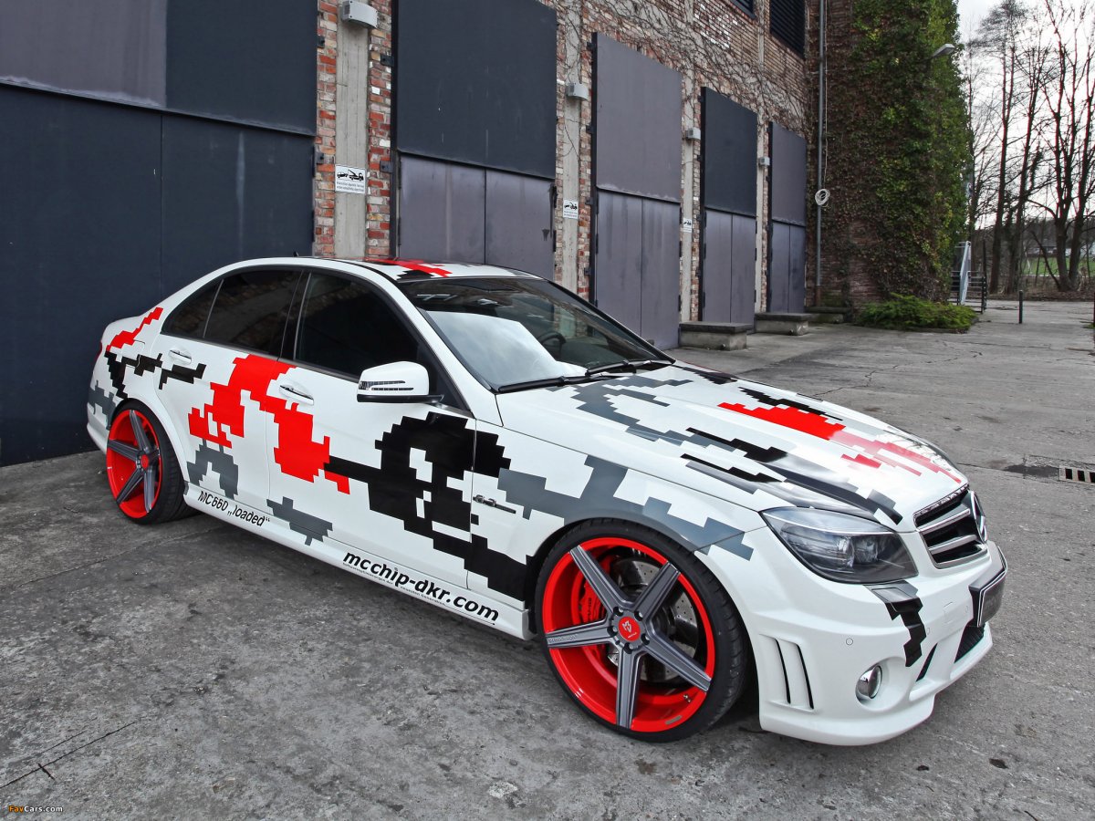 C63 AMG w204 камуфляж