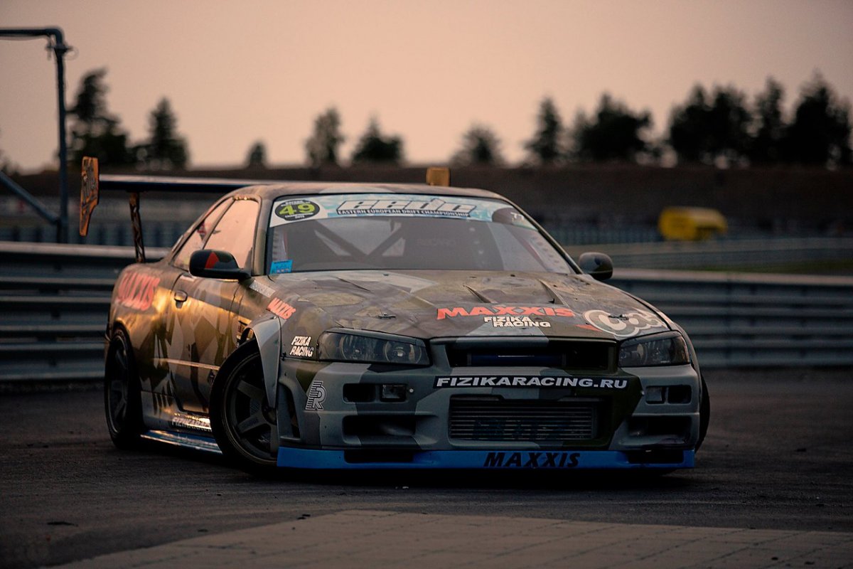 Nissan Skyline GTR r34 дрифт
