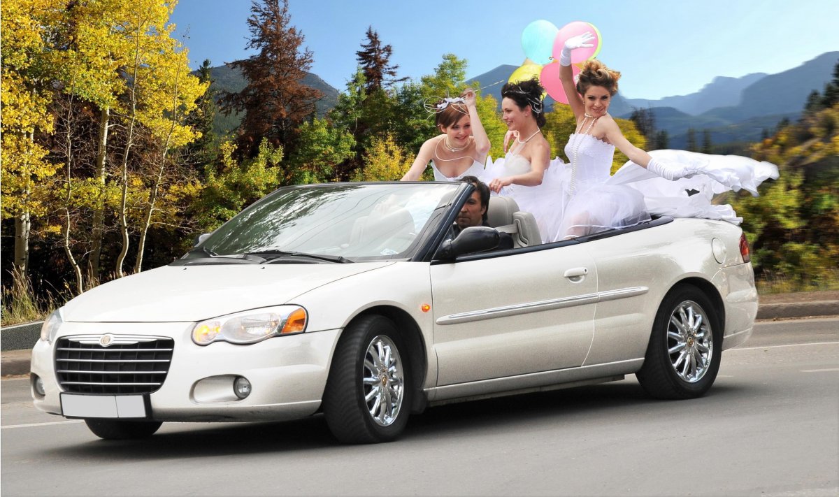 Свадебный Крайслер кабриолет