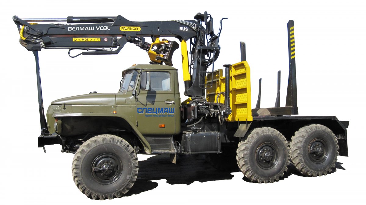 Урал 4320 лесовоз с манипулятором