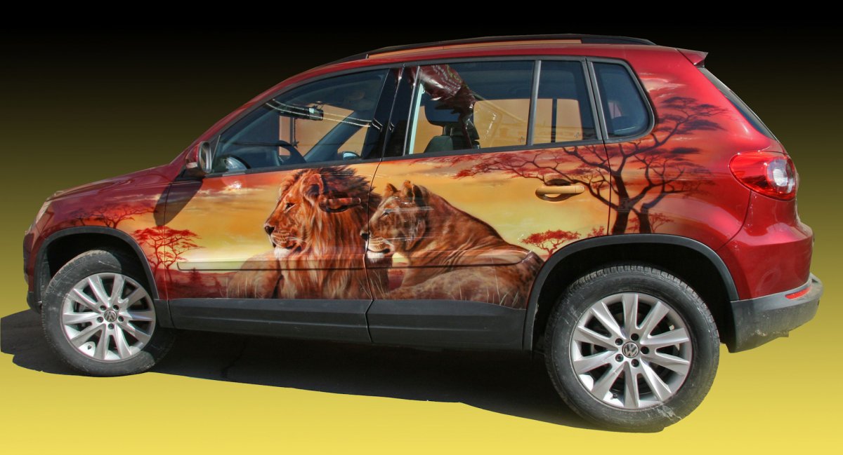 Аэрография на машине