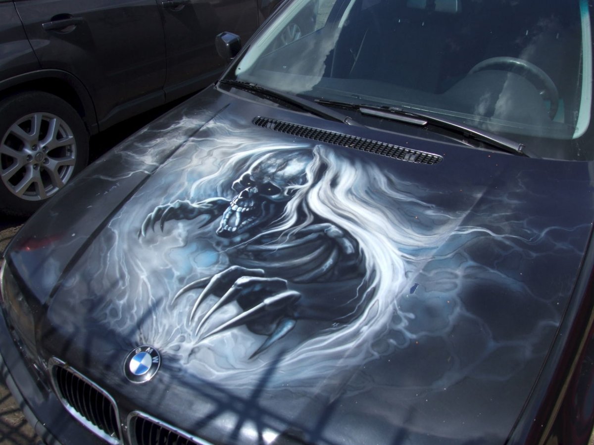 Аэрография на машине