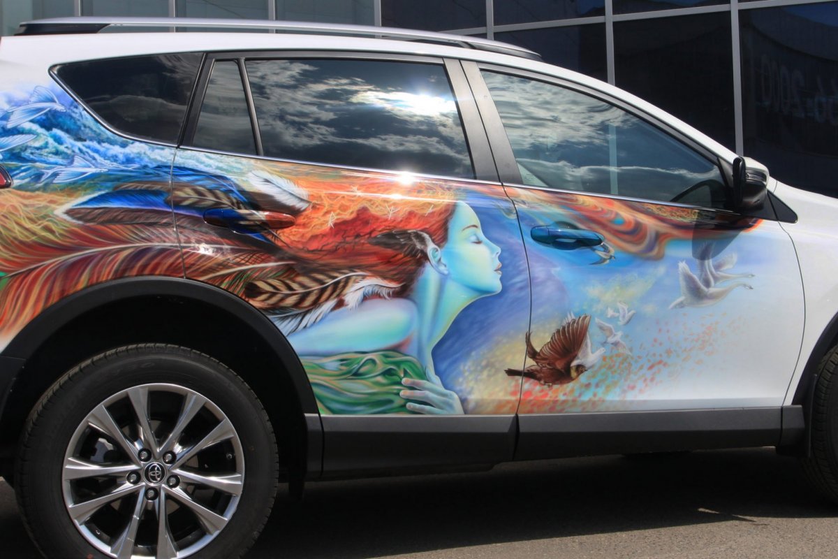 Toyota rav4 винилография