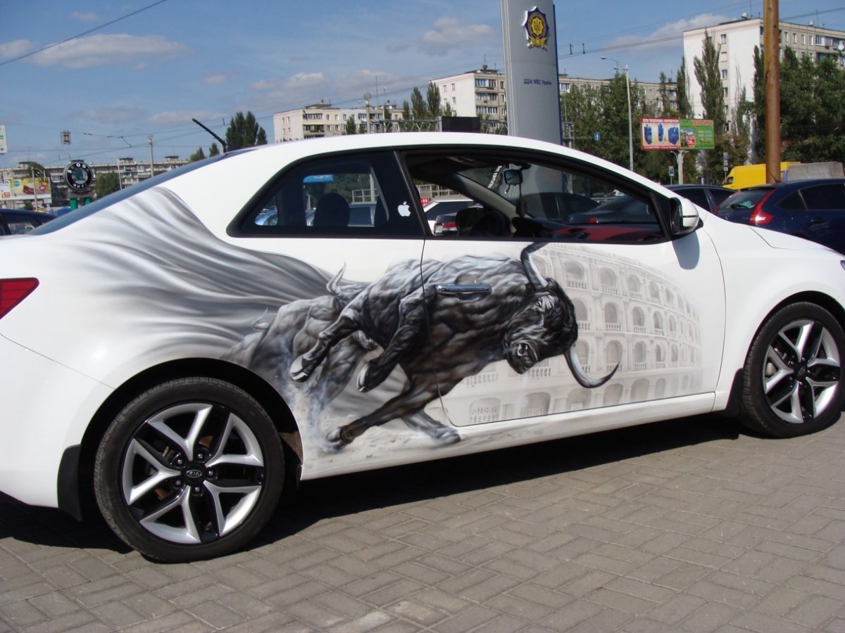 Kia Cerato аэрография