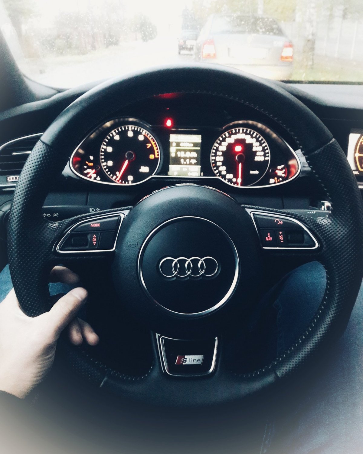 Audi а6 рулём ночью