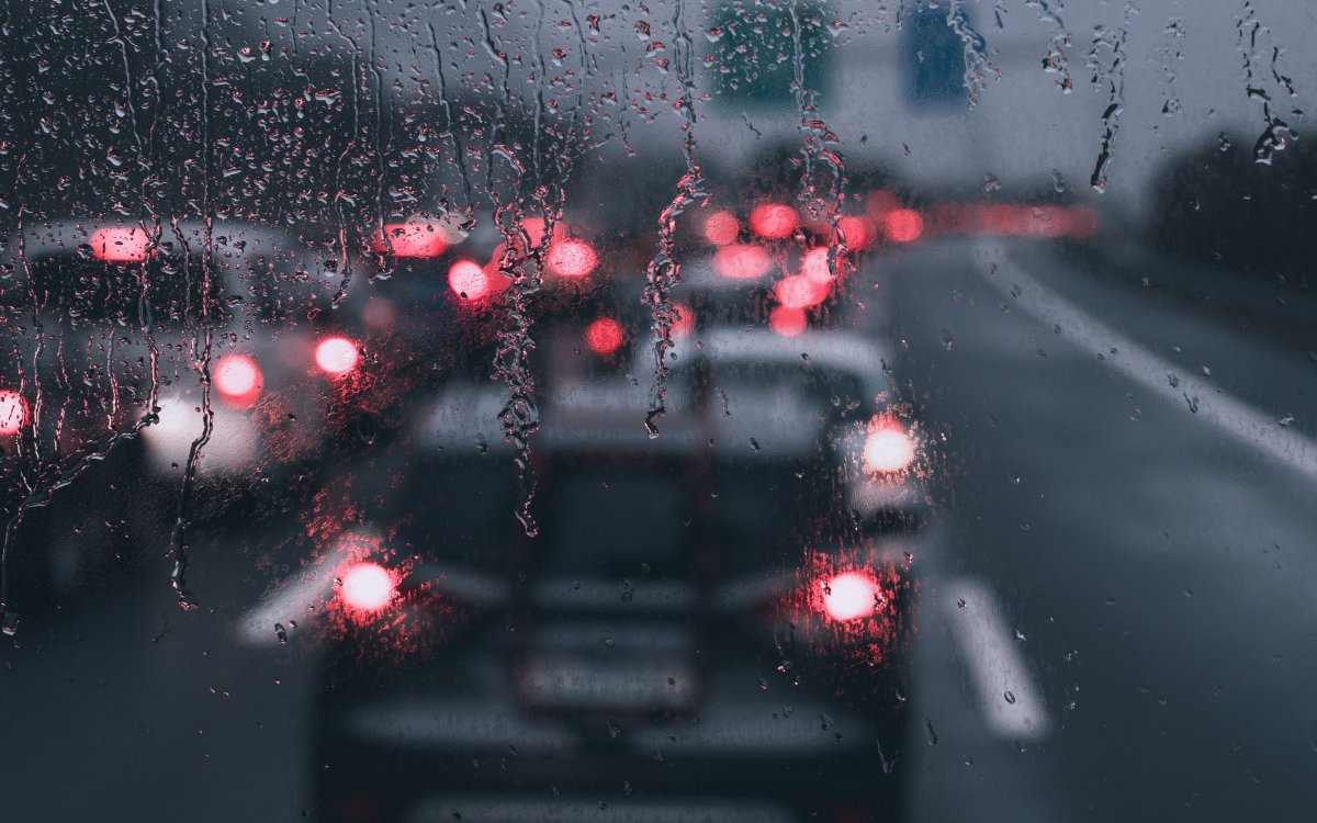 Красивый вид из машины