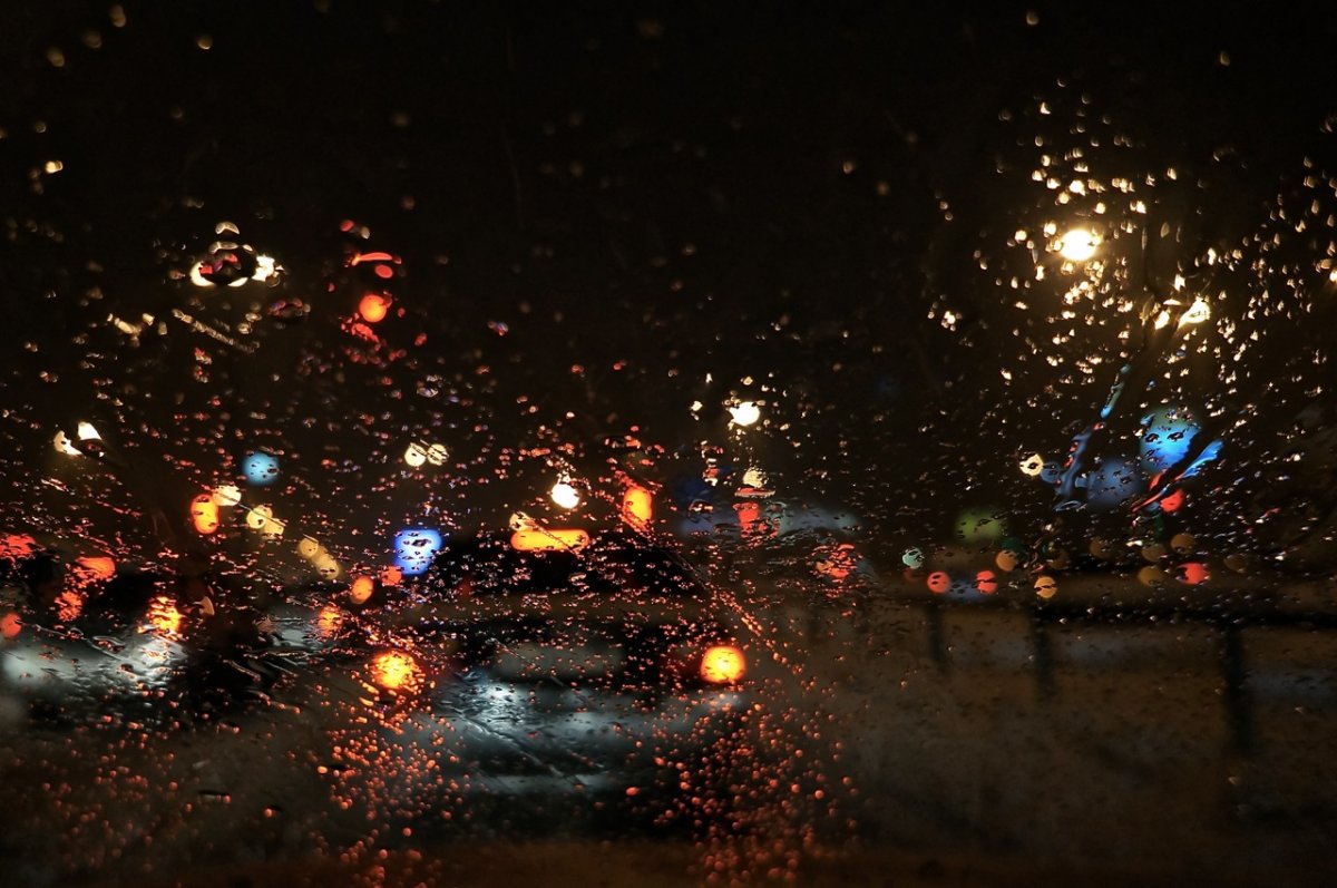 Трасса дождь