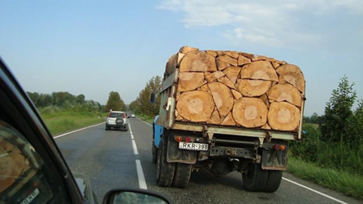 МАЗ 500 лесовоз