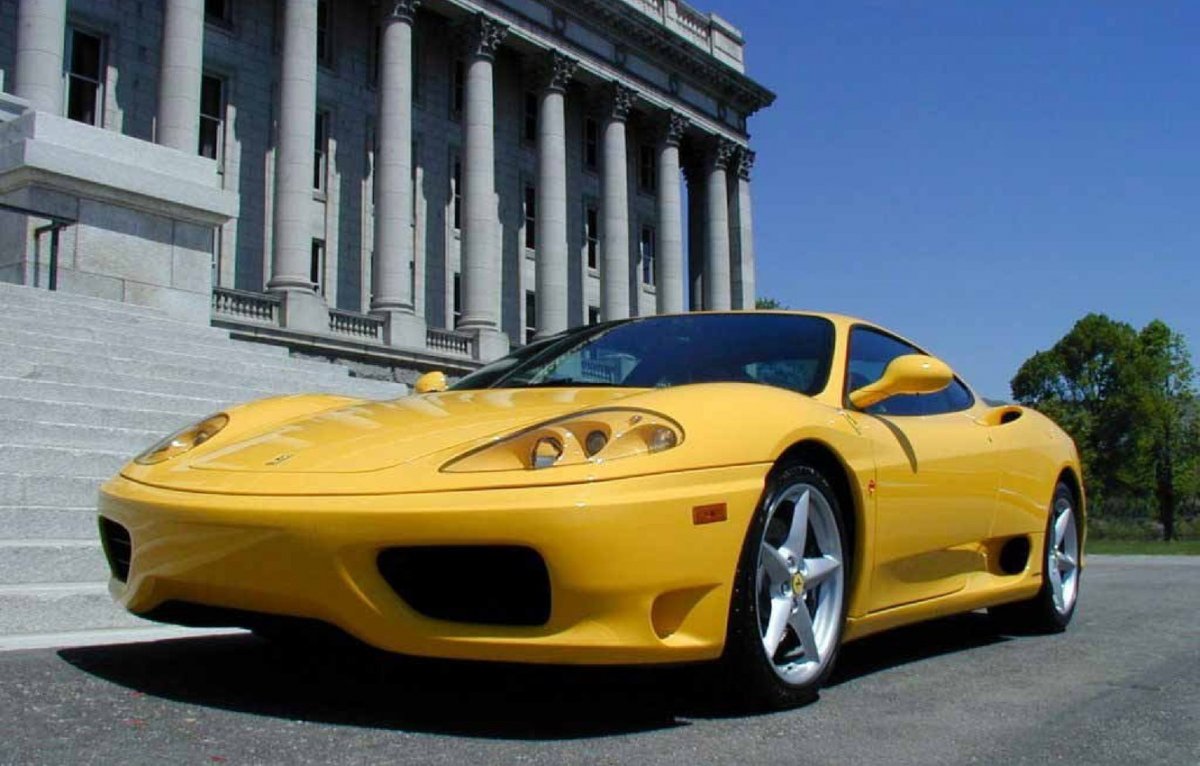 Ferrari f50 родстер желтый