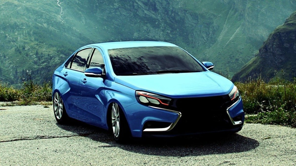 Тюнингованная Лада Веста