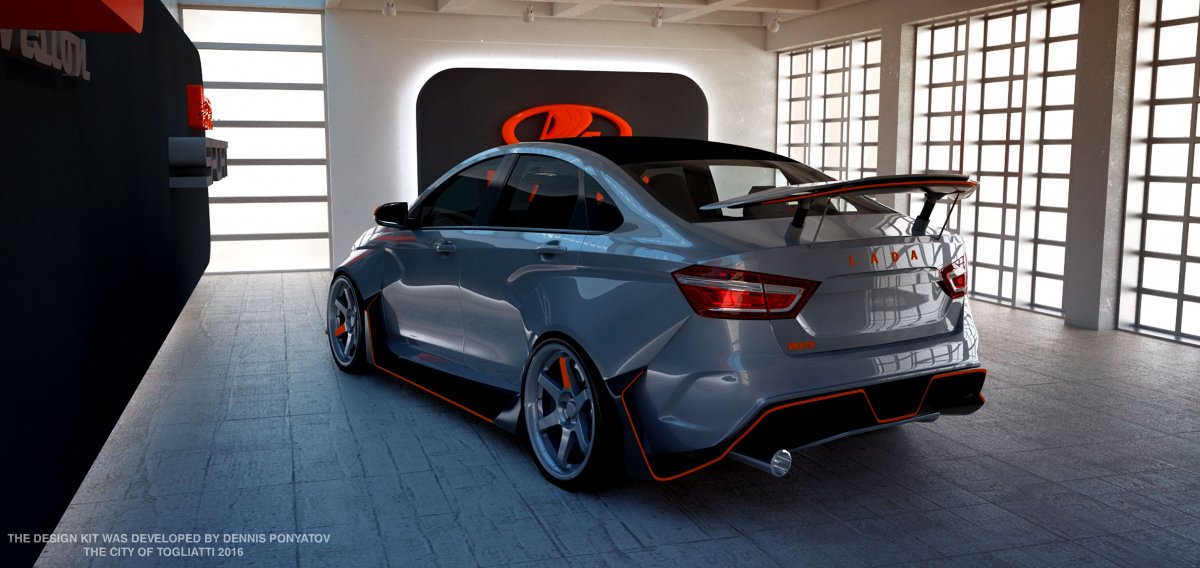 Тюнингованная Лада Веста