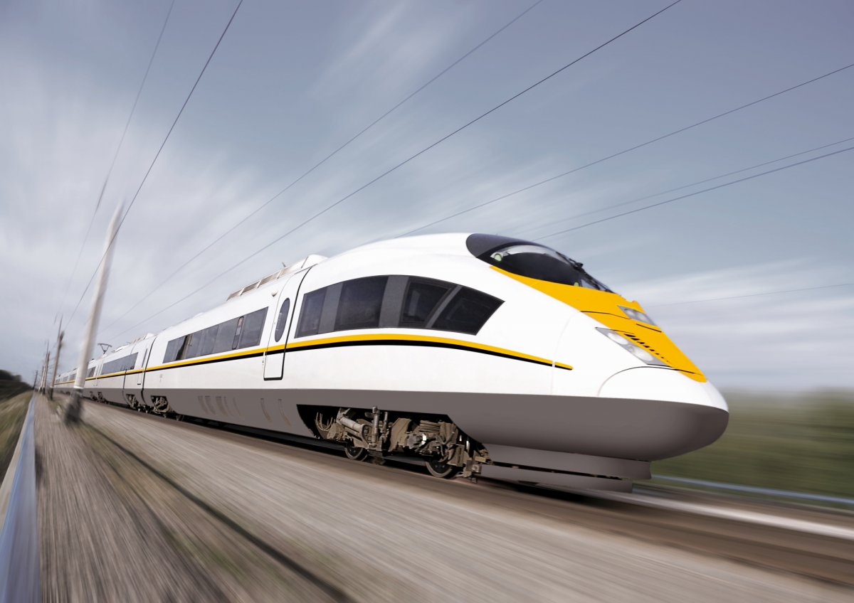 Поезд в движении