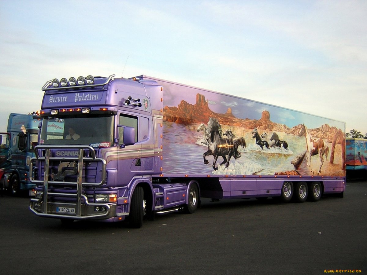 Аэрография на грузовиках