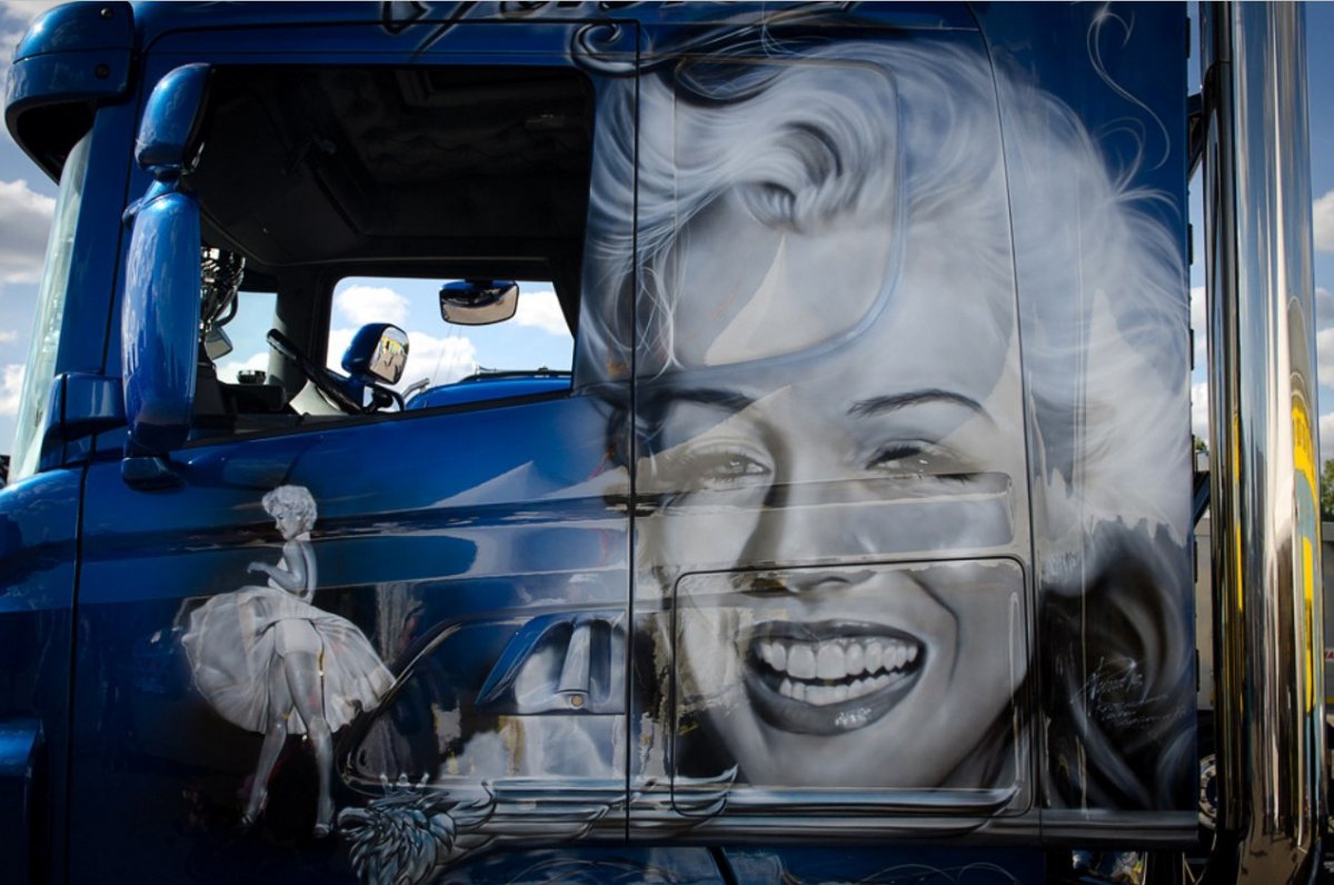 Аэрография на грузовиках