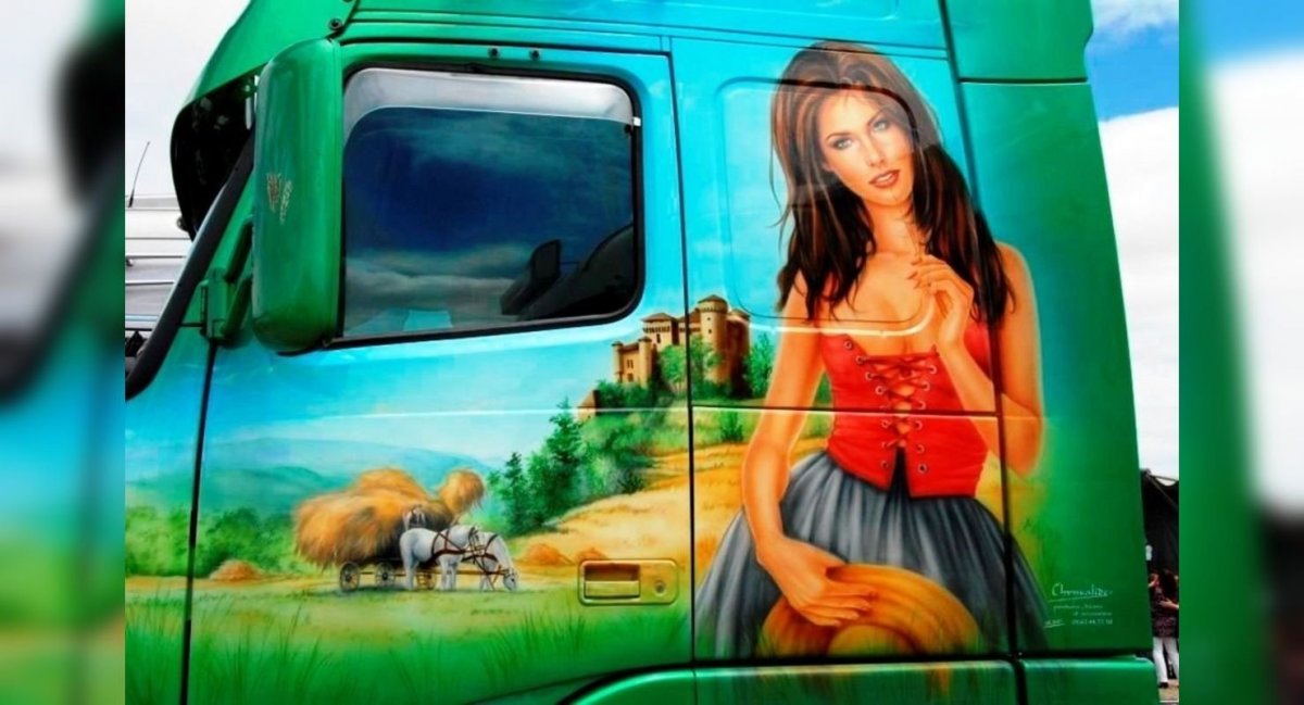 Аэрография на фургоне