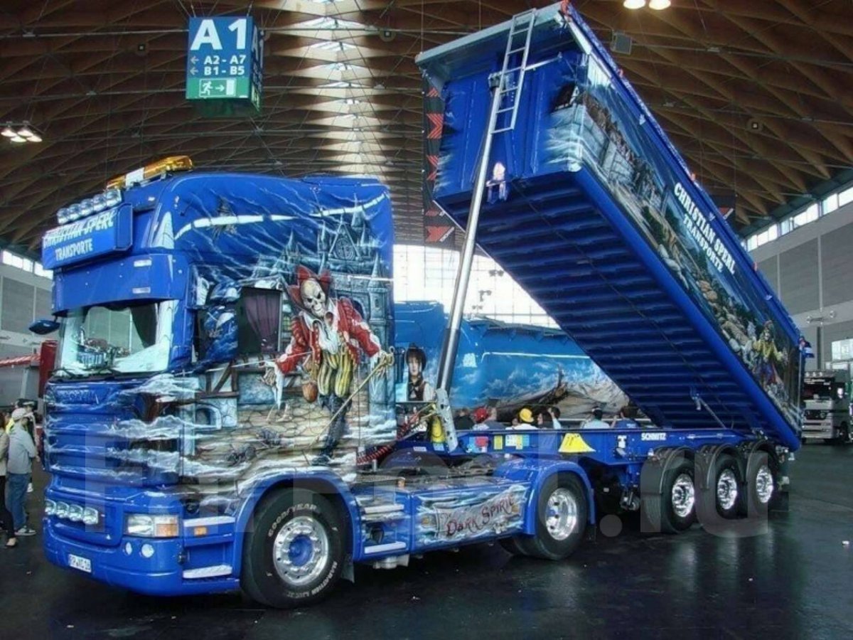 Аэрография на грузовиках