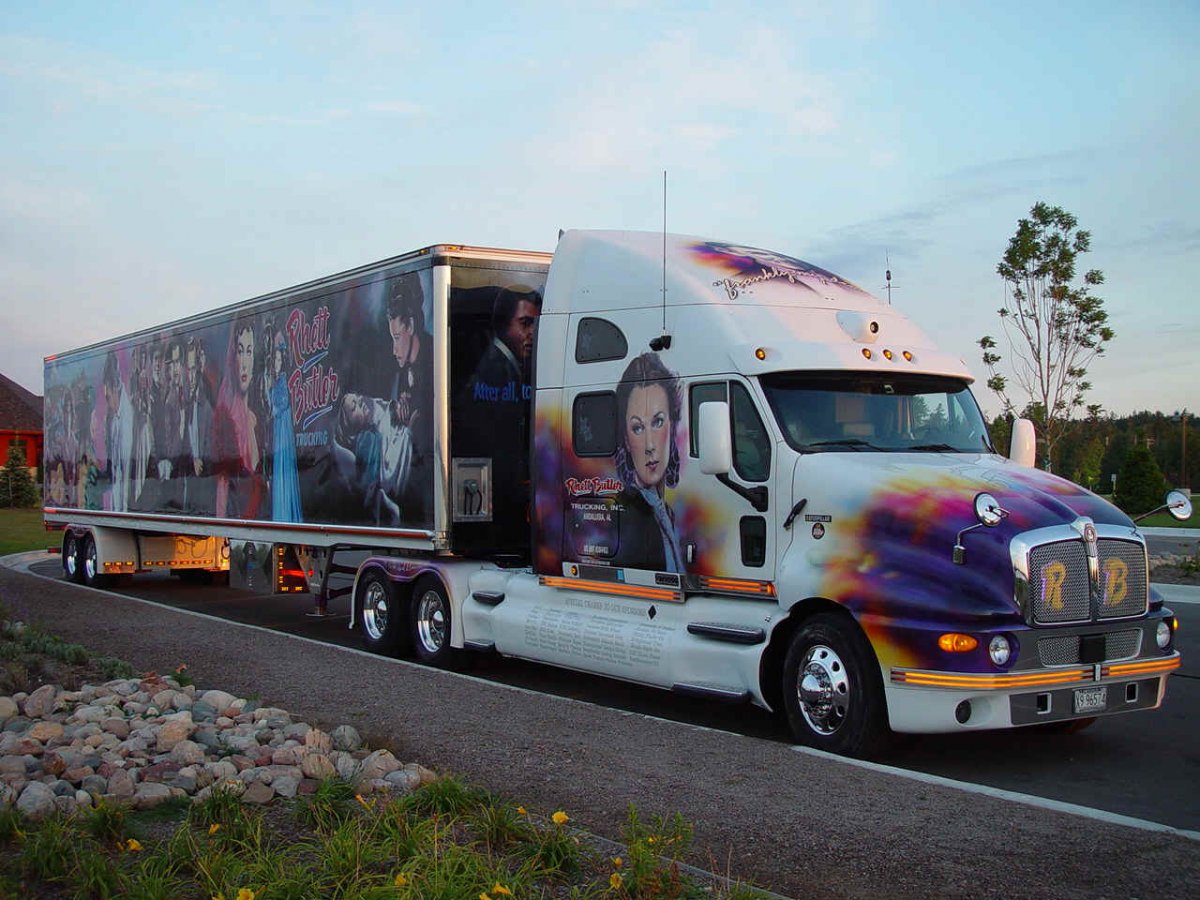 Американские траки Кенворт аэрографии