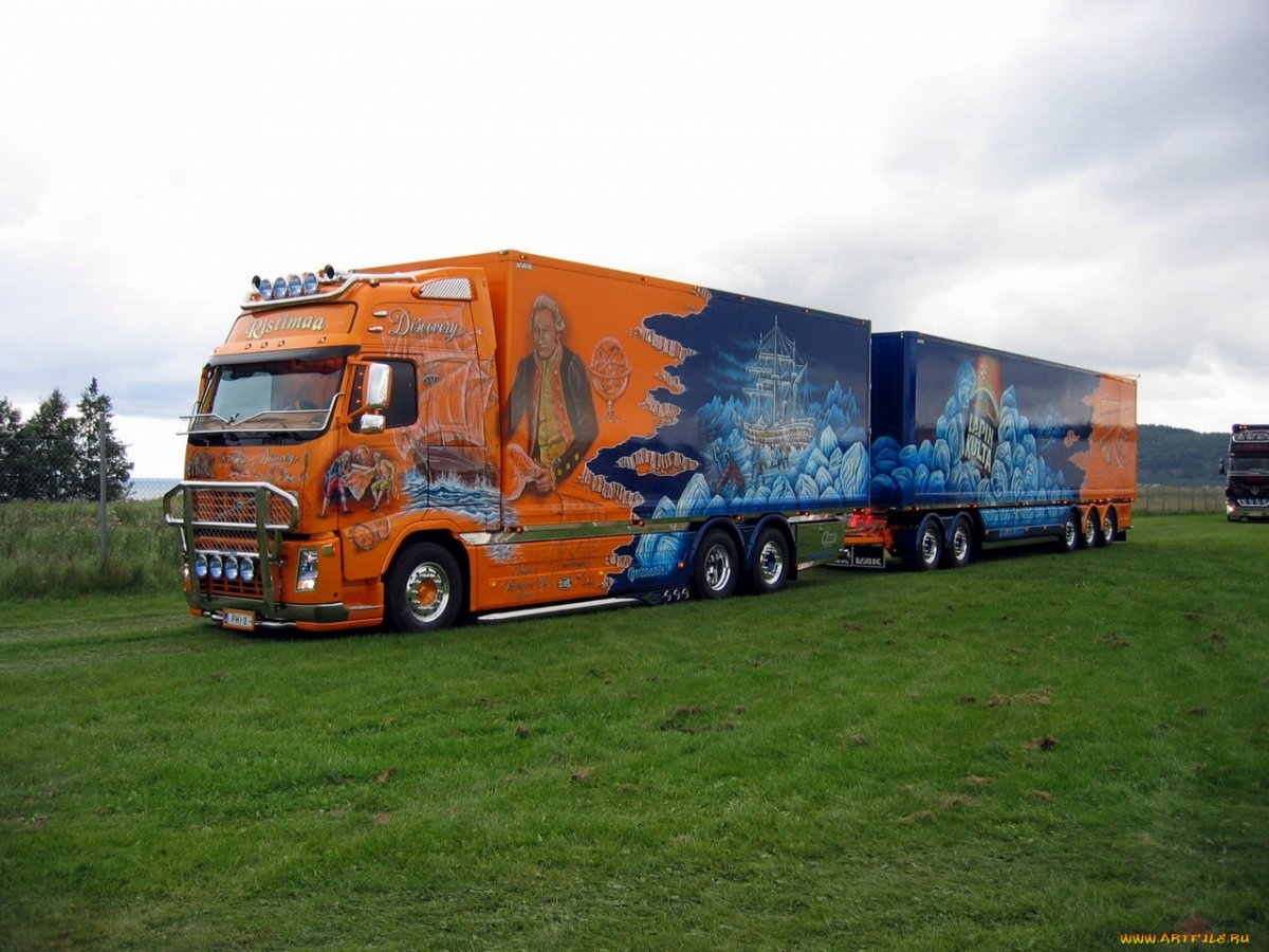 Аэрография на грузовиках