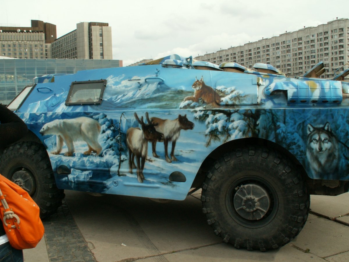 Военная аэрография на авто