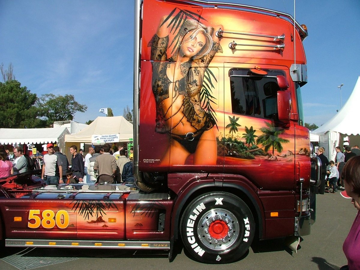 Аэрография на грузовиках