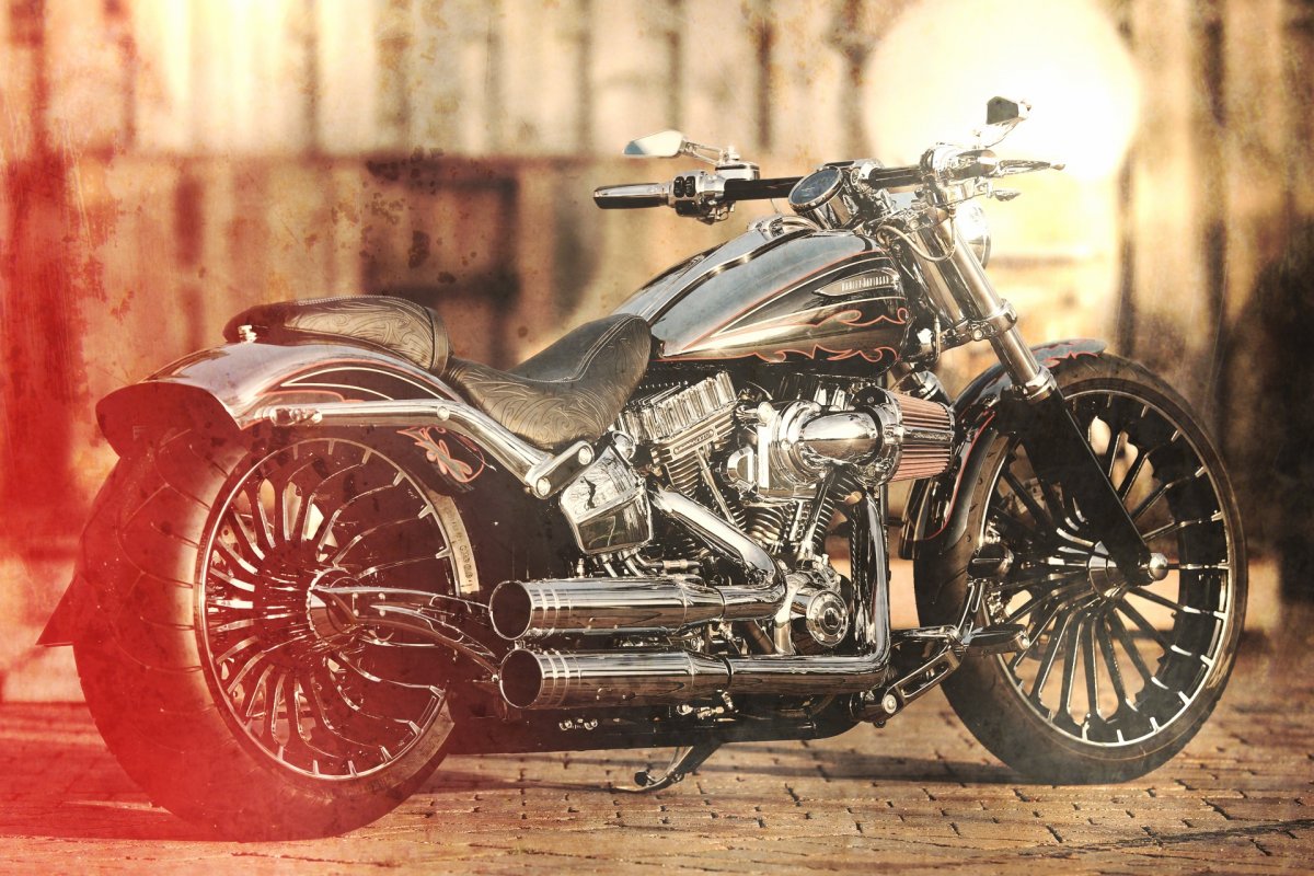 Легендарный Харлей Дэвидсон мотоцикл