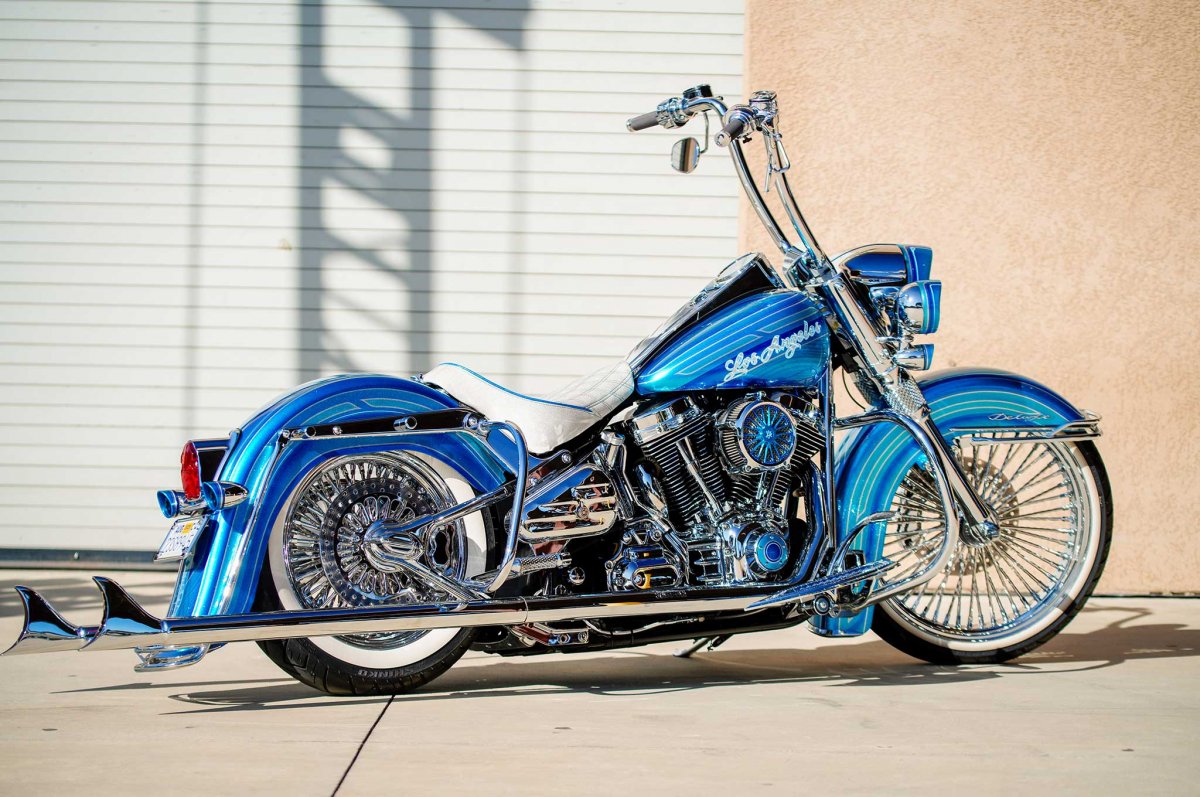 Чоппер лоурайдер Харлей Дэвидсон