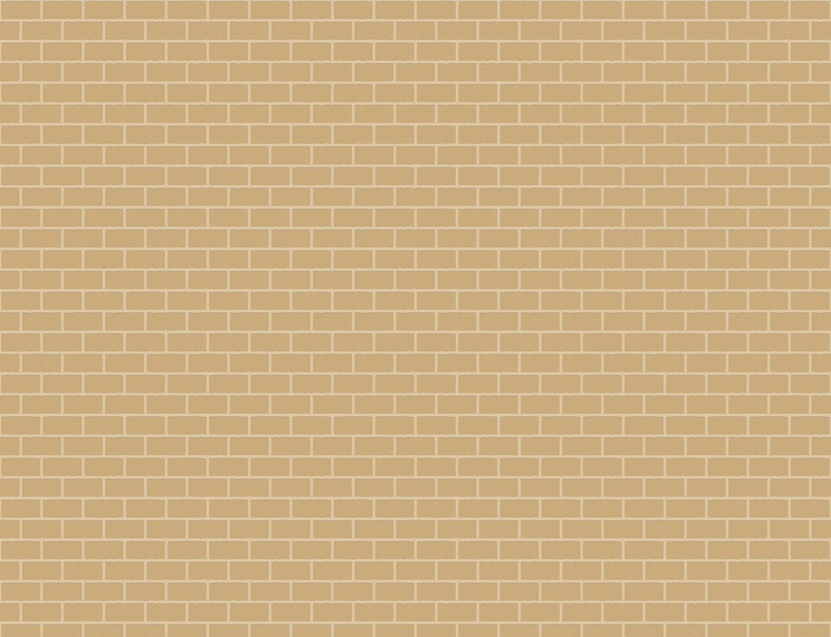 Бежевая кирпичная стена