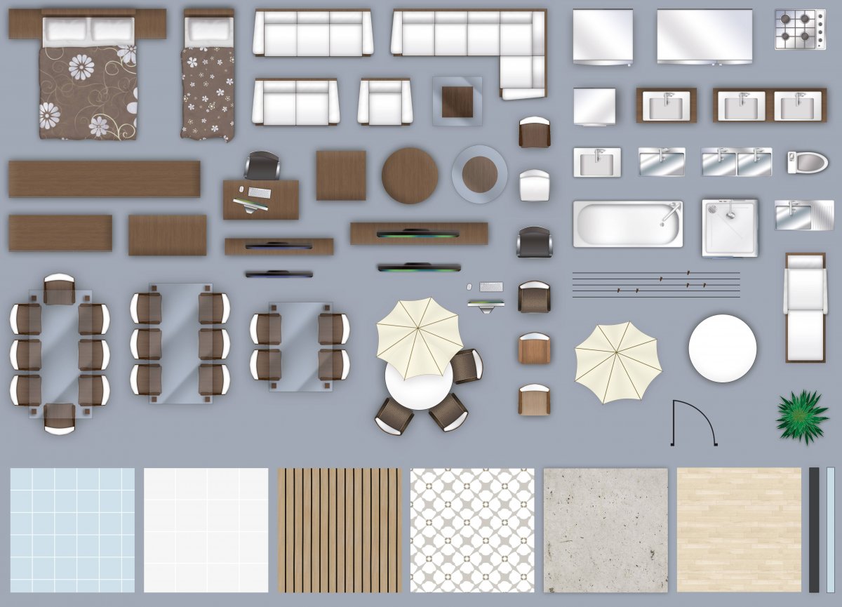 2d мебель для скетчап