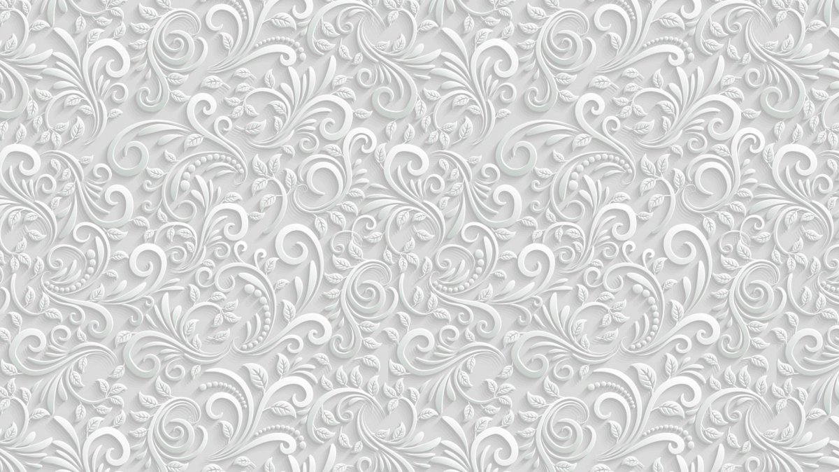 Белый фон с узорами