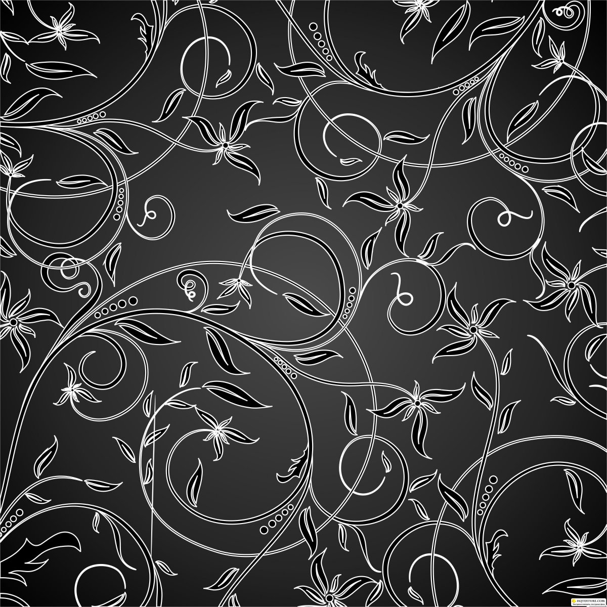 Черный фон с узорами