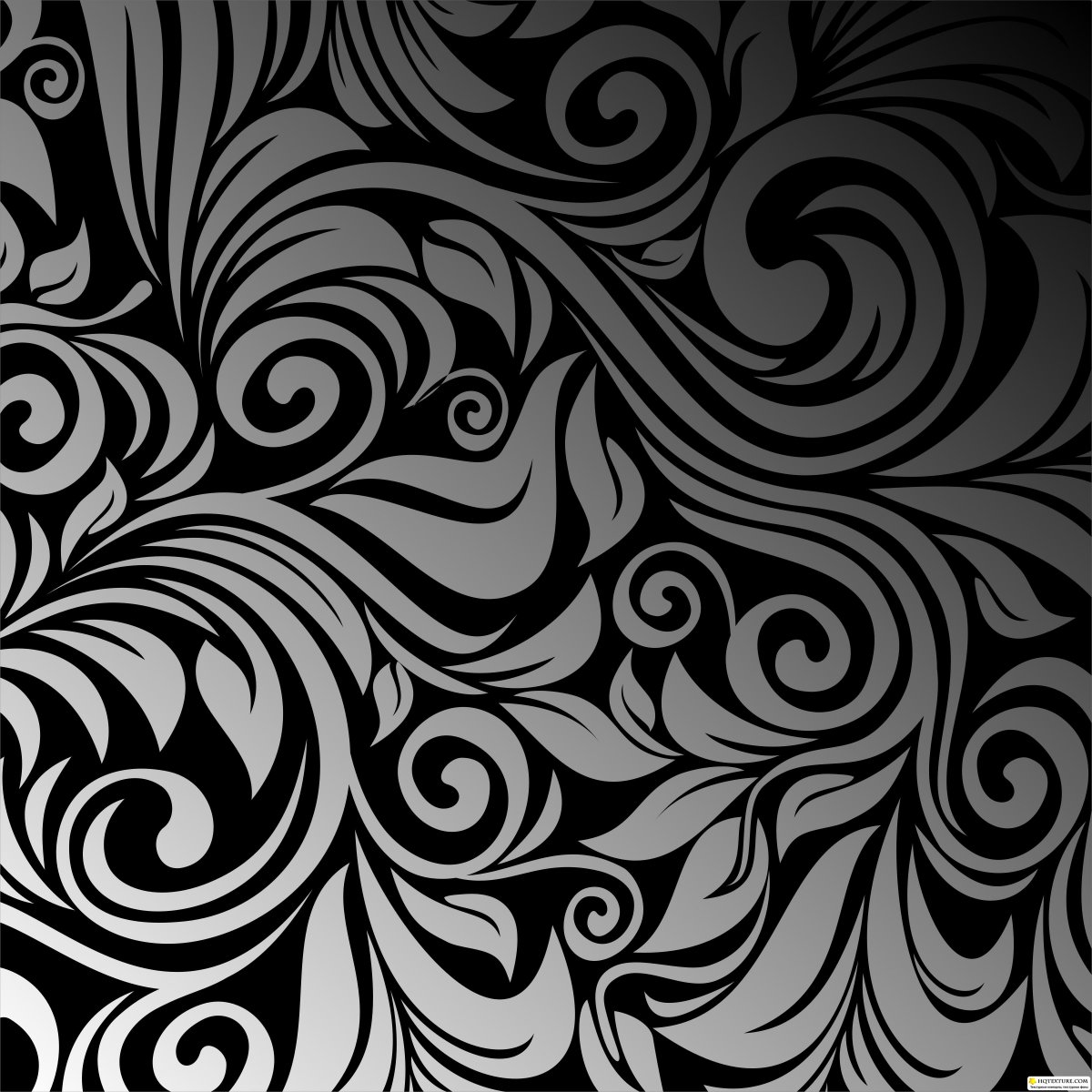 Орнамент на черном фоне