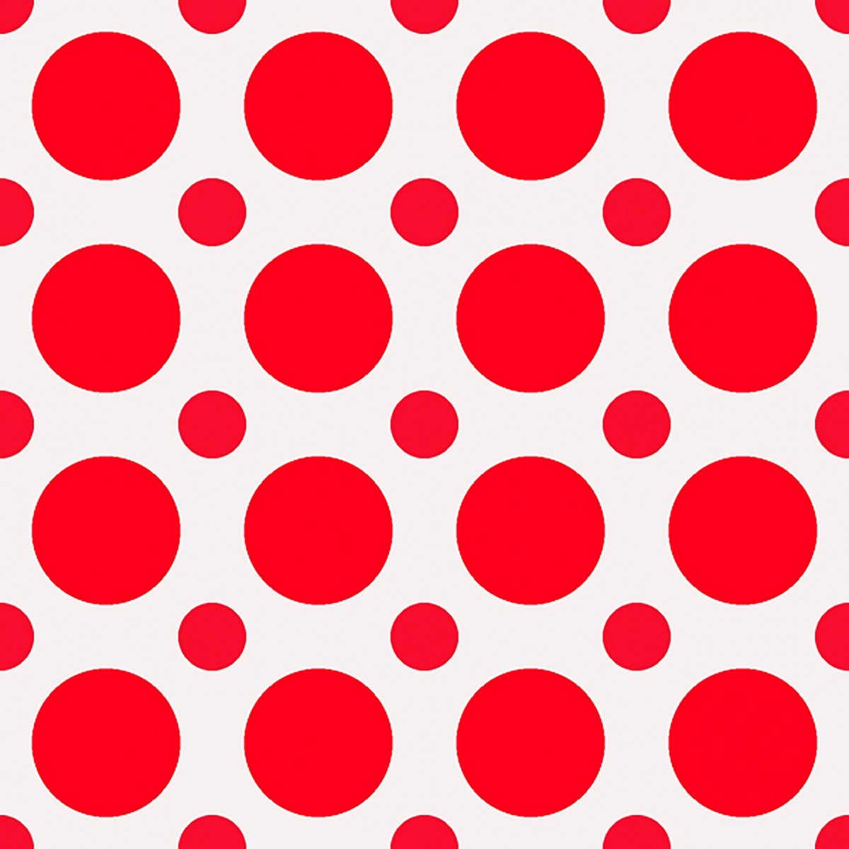 Красный фон в горошек