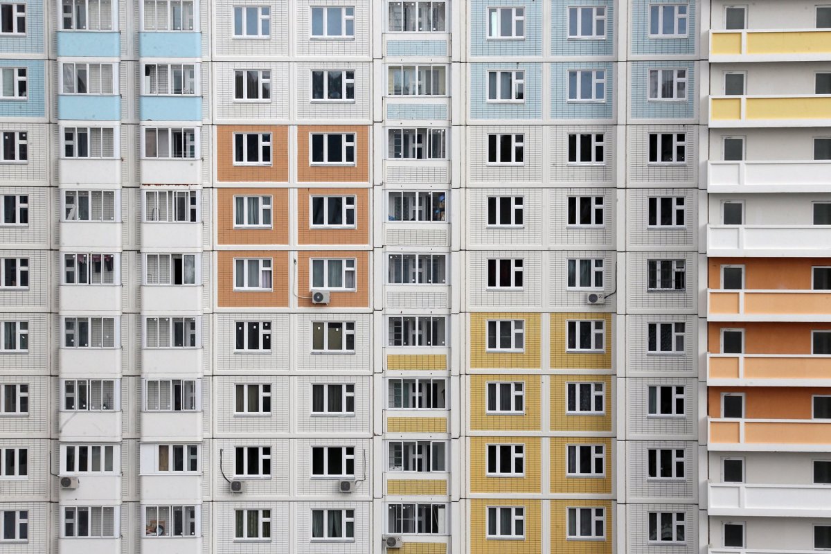 Панельный дом фасад