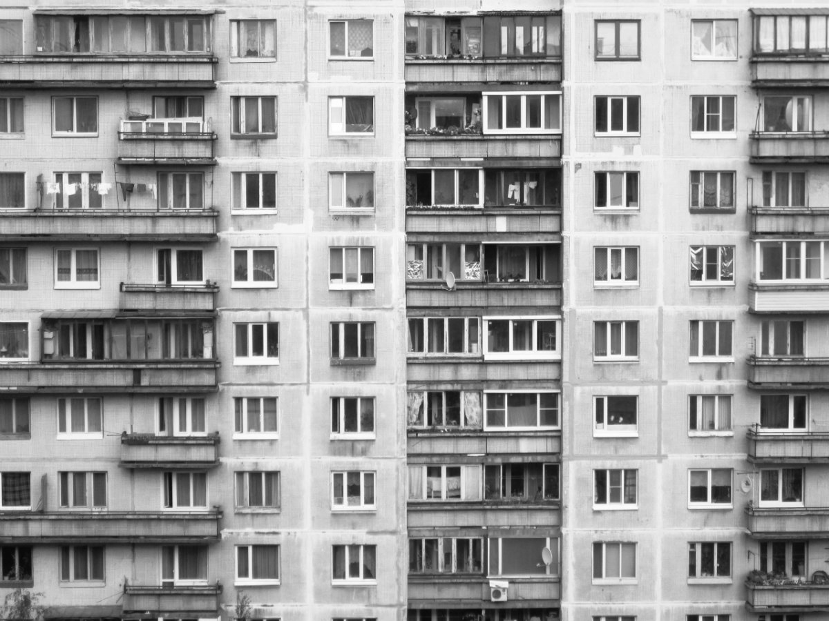 Панельные дома чб